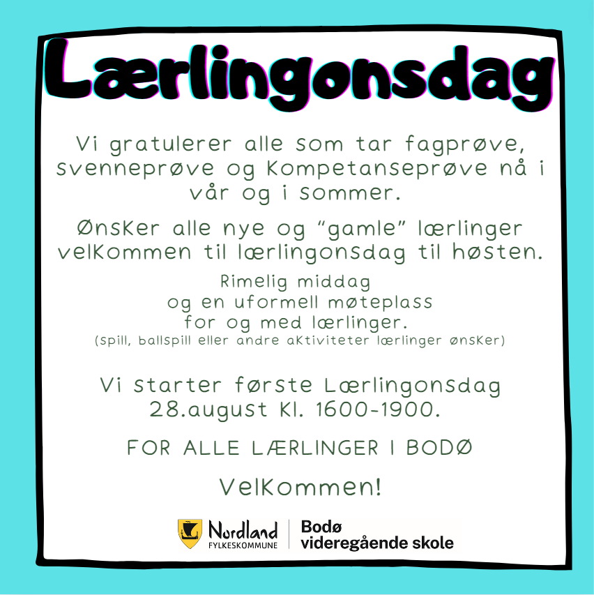 Lærlingonsdag på Bodø videregående skole